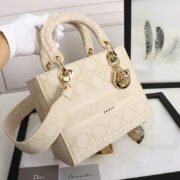 Dior Medium LADY Bag Cannage Embroidery - Image 6