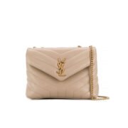 ⁦SAINT LAURENT Loulou Small In Quilted leather Shoulder Bag⁩ - الصورة ⁦4⁩