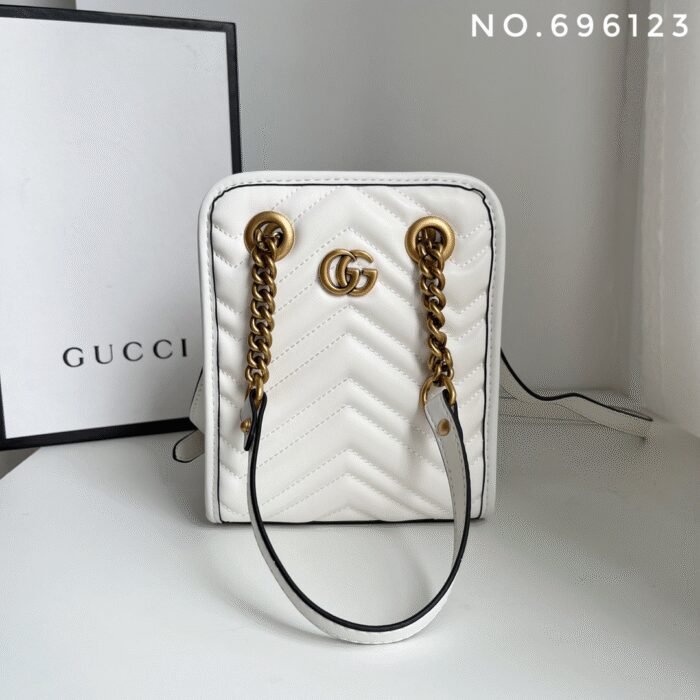 ⁦Gucci Marmont Leather Handbags Tote Bag⁩ - الصورة ⁦5⁩