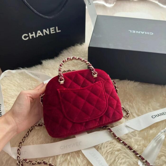 Chanel Classic Mini Mirror Version  With Chain Red Shoulder Bag Handbag 10A - Image 3