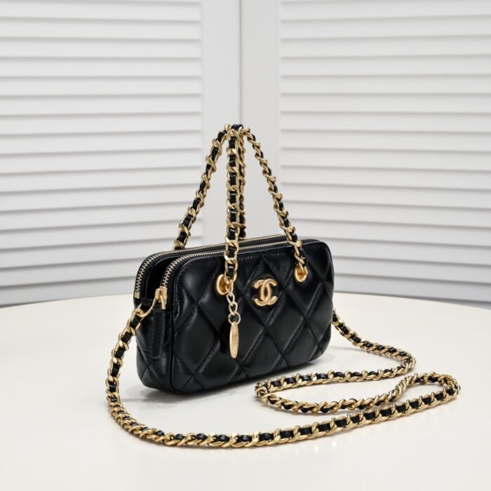 Chanel 23K Gold Coin Chain Bag Shoulder Bag Handbag - Image 2
