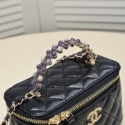Chanel Pearl Handle Box Bag Makeup Shoulder Bag Handbag - Image 7