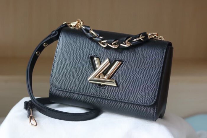 ⁦Louis Vuitton LV Twist Lock Detachable Shoulder Satchel Handbag⁩ - الصورة ⁦2⁩