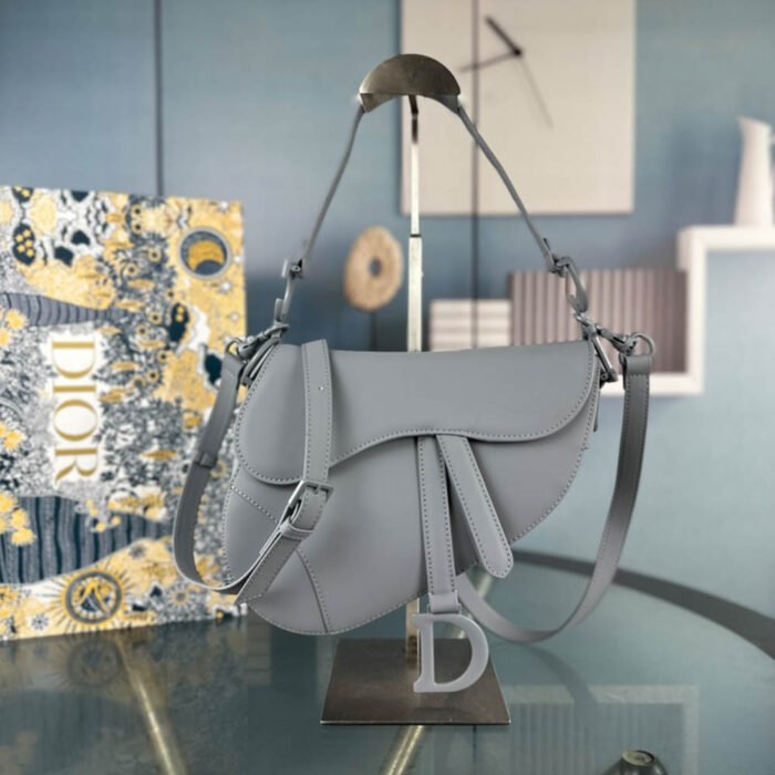 Dior Saddle Bag Matte Leather Shoulder Bag  (Replica) - Image 9