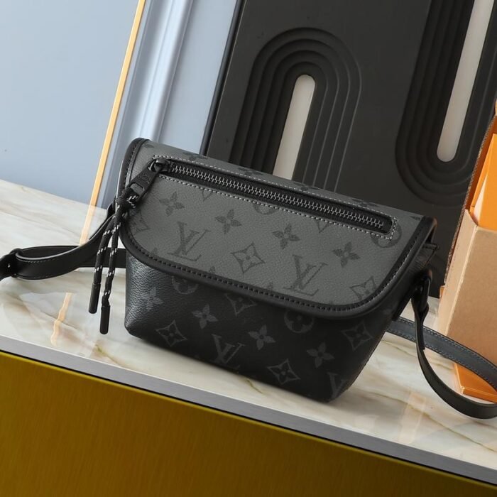 ⁦Louis Vuitton LV Monogram Eclipse Shoulder Crossbody Bag M12806⁩ - الصورة ⁦2⁩