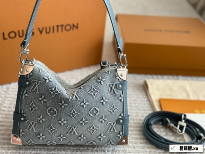 Louis Vuitton Denim Soft Trunk Shoulder Bag Handbag - Image 4