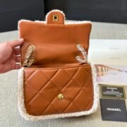 Chanel mini-flap-bag-shearling-lambskin-gold-tone-metal - Image 4