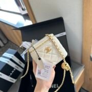 ⁦Chanel Golden Ball Box Bag Cosmetic Bag Shoulder Bag Handbag⁩ - الصورة ⁦7⁩
