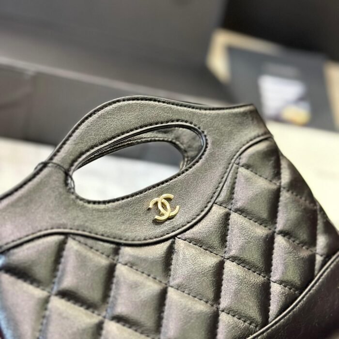 CHANEL 31 Mini  Chain Shoulder Bag Shiny Calf Leather - Image 10