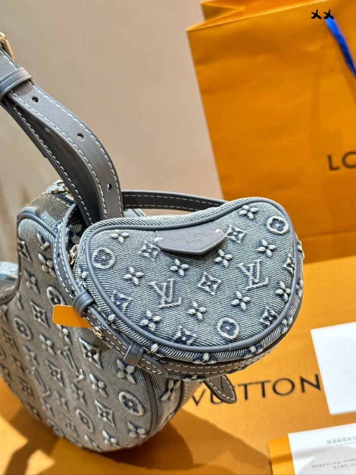 Louis Vuitton Denim Shoulder Bag Shoulder Bag Handbag - Image 3