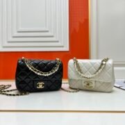⁦Chanel 24P Square Fatty Flap Bag Shoulder Bag Crossbody Bag⁩ - الصورة ⁦11⁩