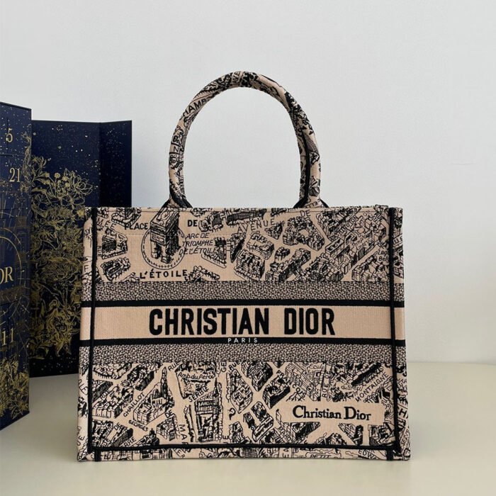 DIOR Book Tote Paris Map Bags - Image 2