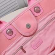 Chanel Cruise Chain Canvas Beach Bag Shopping bag Tote Shoulder Bag Handbag - Image 9