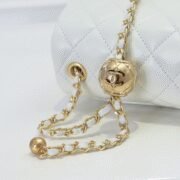 ⁦Chanel Cross Body Metal Ball Chain Shoulder Bag Handbag CF 9021⁩ - الصورة ⁦5⁩