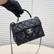 Chanel 24p Litchi Grain Cowhide Kelly Handbag Shoulder Bag Handbag - Image 5
