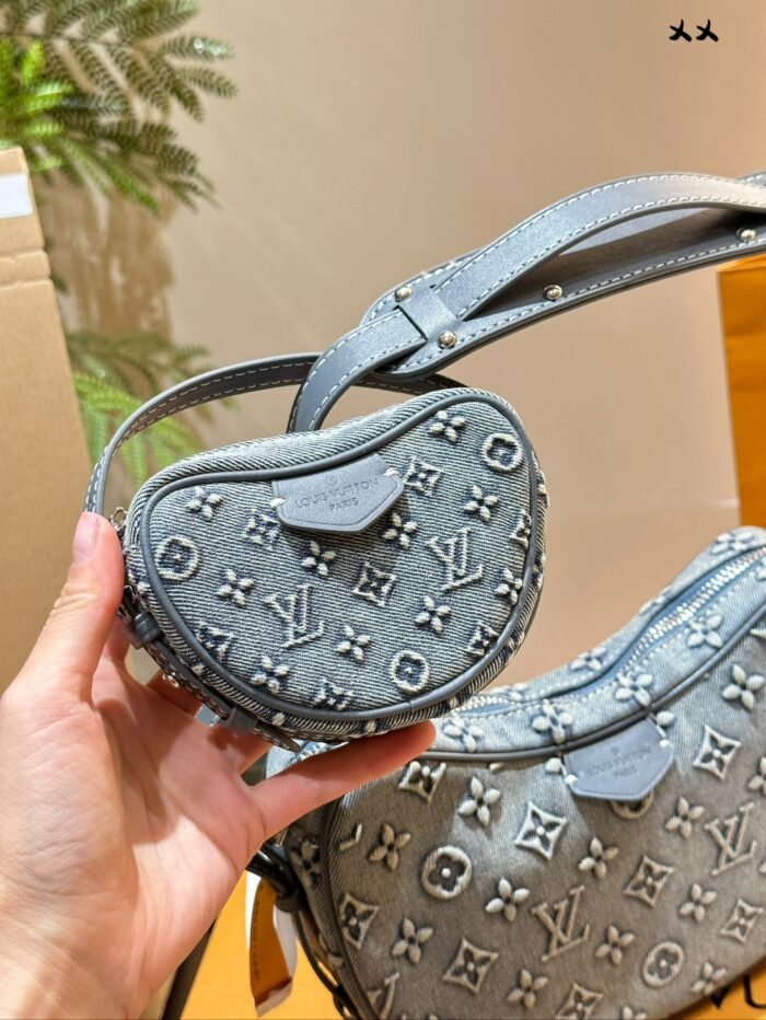 Louis Vuitton Denim Shoulder Bag Shoulder Bag Handbag - Image 9