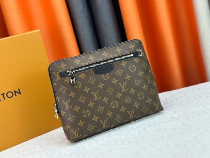 ⁦Louis Vuitton Pochette Jour Monogram Eclipse M82080 Clutch Bag Handbag⁩ - الصورة ⁦2⁩