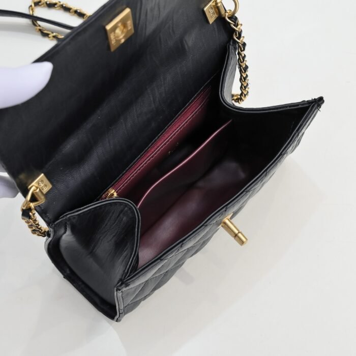 ⁦Chanel Handle Double C  Shoulder Bag Handbag⁩ - الصورة ⁦8⁩