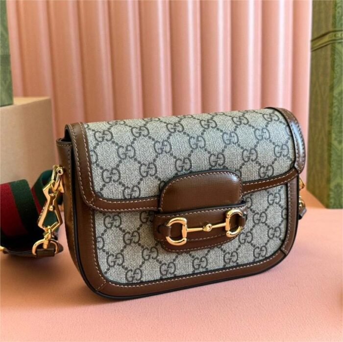GUCCI 1955 Horsebit Shoulder Bag Mini Handbag 10A Mirror Quality Version - Image 2