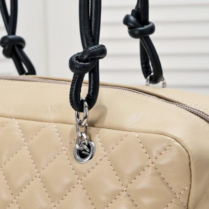 Chanel Ligne Cambon Bowling Bag Large Shoulder Bag Handbag - Image 7