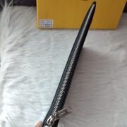 Fendi Embossed FF Pattern Clutch Bag - Image 8