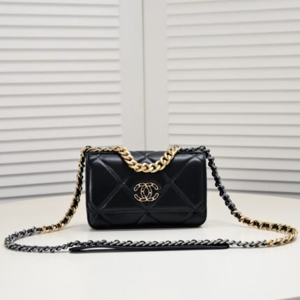 Chanel Woc 3 Colour Metallic Mixed Strap Shoulder Bag Handbag