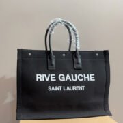⁦Saint Laurent YSL  Rive Gauche Canvas Tote bag Handbag⁩ - الصورة ⁦4⁩
