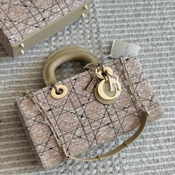 Dior Lady DJOY Toffee Bag Shoulder Crossbody Tote Bag - Image 7
