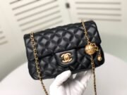 ⁦Chanel Cross Body Metal Ball Chain Shoulder Bag Handbag⁩ - الصورة ⁦8⁩