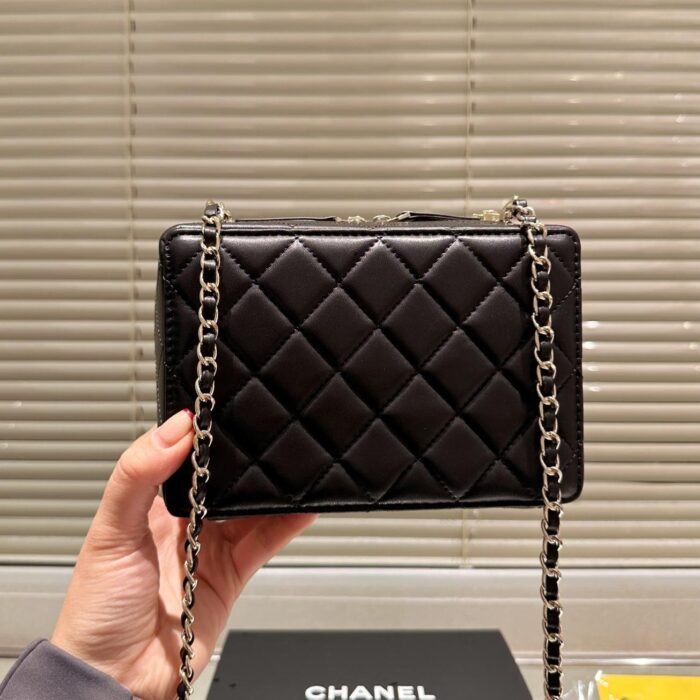 ⁦Chanel Camera Styling Cosmetic Bag Small Square Bag Shoulder Crossbody Bag⁩ - الصورة ⁦6⁩