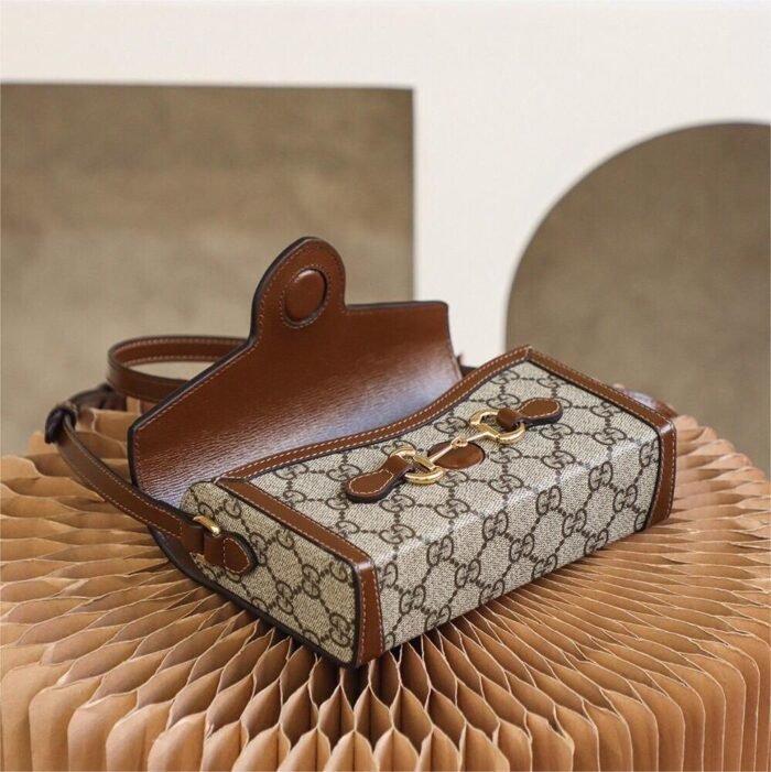 GUCCI 1955 Horsebit Shoulder Mini Bag 10A Mirror Quality Version 699296 - Image 9