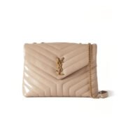 SAINT LAURENT YSL LouLou Medium 32- Quilted Leather Shoulder Bag - Image 5