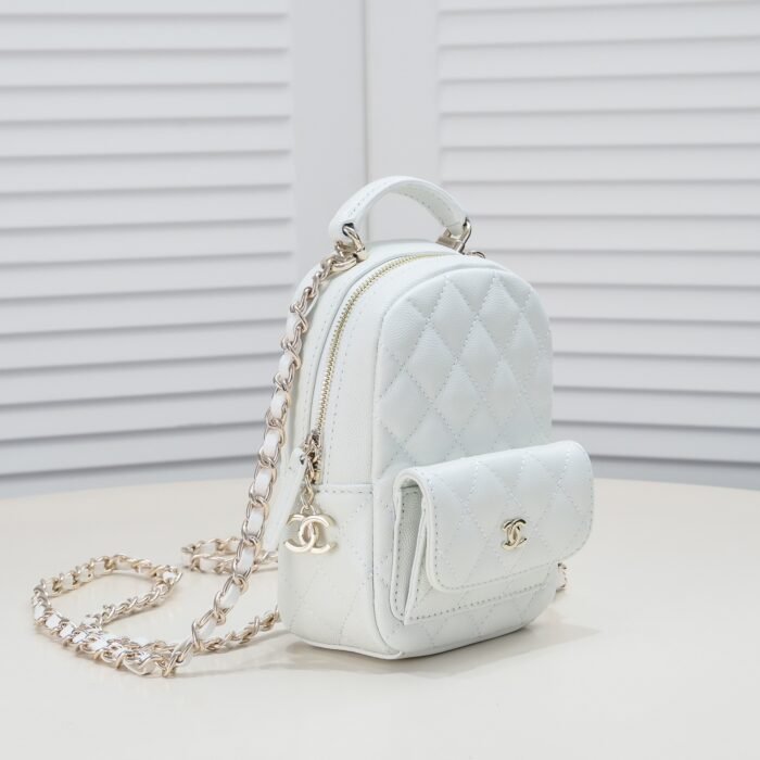 ⁦Chanel 24C Mini Small School Bag Backpack Bag Handbag⁩ - الصورة ⁦2⁩