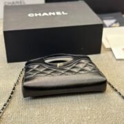 CHANEL 31 Mini  Chain Shoulder Bag Shiny Calf Leather - Image 9