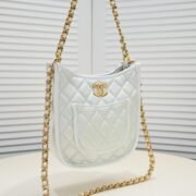 ⁦Chanel 24s Hobo Underarm Shoulder Bag Handbag⁩ - الصورة ⁦5⁩