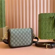 GUCCI 1955 Horsebit Shoulder Bag Mini Handbag 10A Mirror Quality Version - Image 4