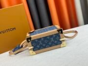 Louis Vuitton PETITE VALISE DENIM BLEU Petite Valise M24161 Shoulder Bag Handbag - Image 5