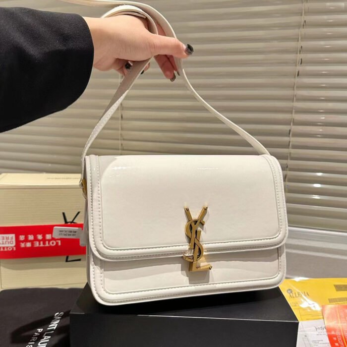 ⁦Saint Laurent YSL SOFLERINO Box Glossy Shoulder Bag⁩ - الصورة ⁦6⁩