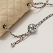 ⁦Chanel Cross Body Metal Ball Chain Shoulder Bag Handbag⁩ - الصورة ⁦6⁩