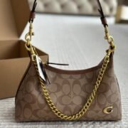 Coach JULIET 27 Chain Embellished Crossbody Shoulder Bag Tote Bag - Image 7