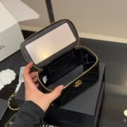 Chanel With Cosmetic Mirror Cosmetic Bag Shoulder Crossbody Handbag - Image 8