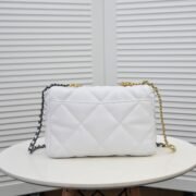 Chanel Lambskin Quilted Medium19 Flap Shoulder Bag Handbag - Image 3