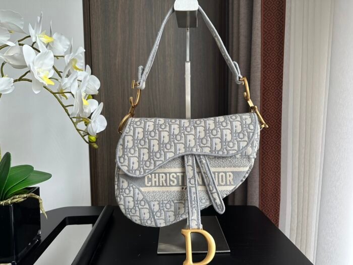 Dior Embroidery Saddle Bag Shoulder Bag Handbag Mirror Quality Version 10A - Image 11
