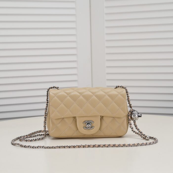 Chanel Cross Body Metal Ball Chain Shoulder Bag Handbag - Image 1