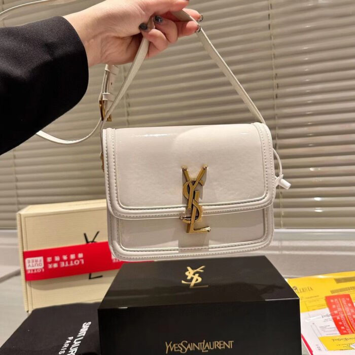 ⁦Saint Laurent YSL SOFLERINO Box Glossy Shoulder Bag⁩ - الصورة ⁦5⁩