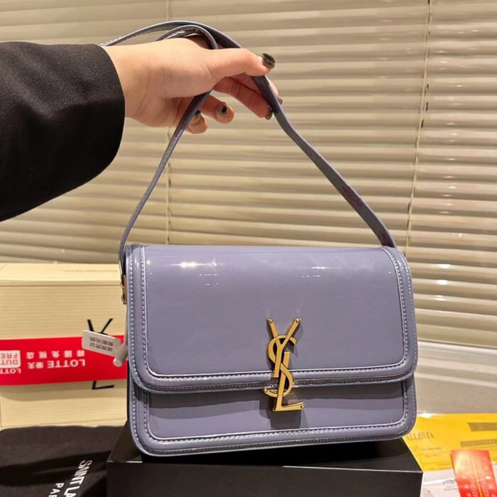 ⁦Saint Laurent YSL SOFLERINO Box Glossy Shoulder Bag⁩ - الصورة ⁦11⁩