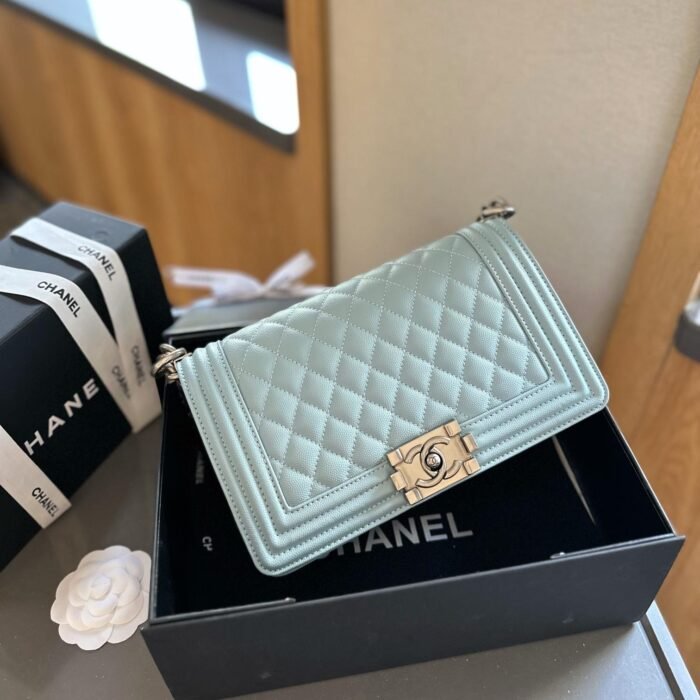 ⁦Chanel Leboy New Medium 25CM Caviar Shoulder Bag⁩ - الصورة ⁦5⁩