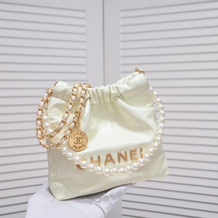 Chanel 22S Trash Bag Mini Pearl Bag Shoulder Bag Handbag - Image 5
