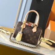 ⁦Louis Vuitton LV Speedy 18 Travelling Tote Shoulder Crossbody Bag⁩ - الصورة ⁦2⁩