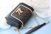 Louis Vuitton LV Twist Monogram Canvas Tote Shoulder Crossbody Bag - Image 2